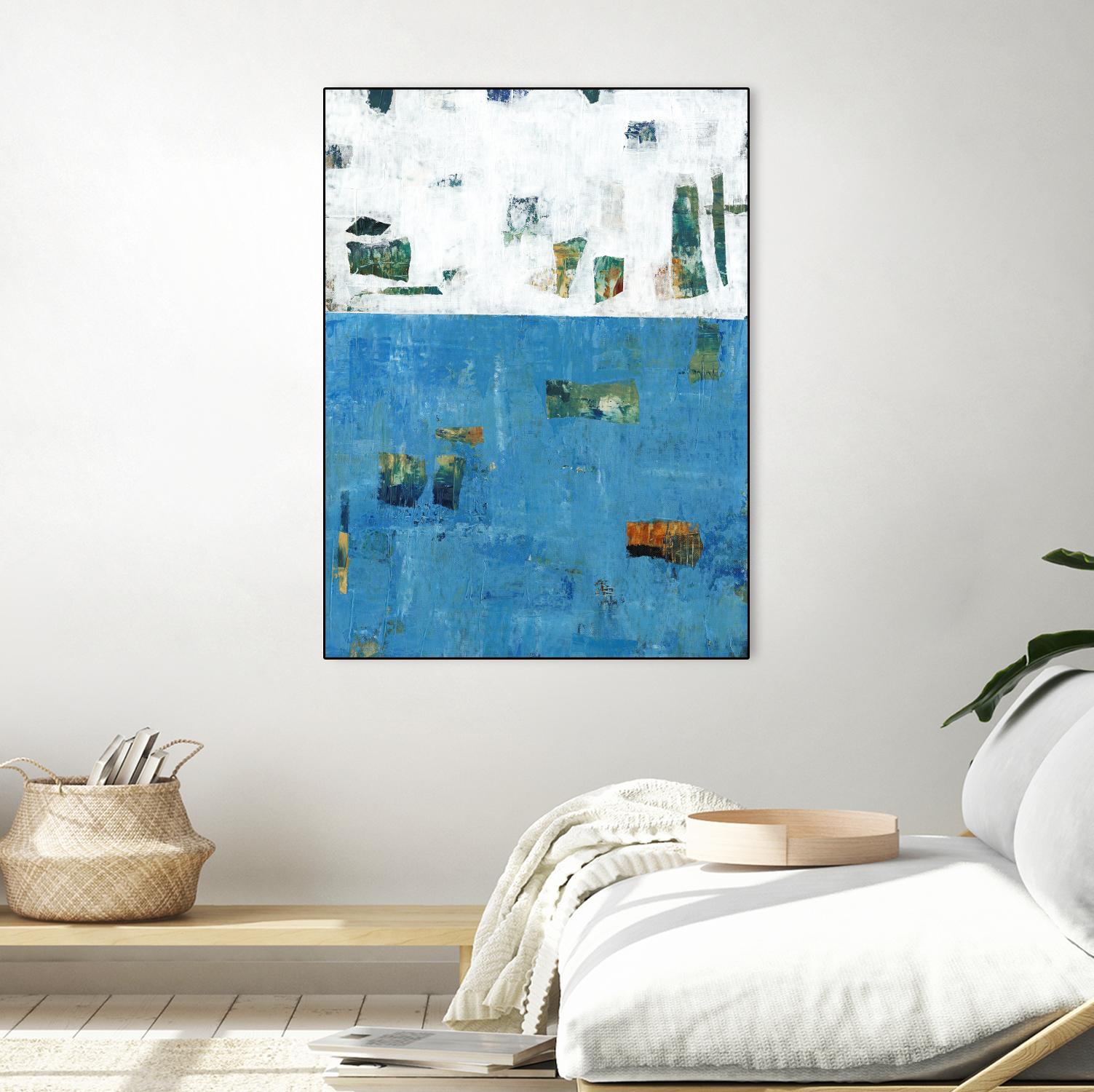 Patches I by Tim OToole on GIANT ART - blue abstract