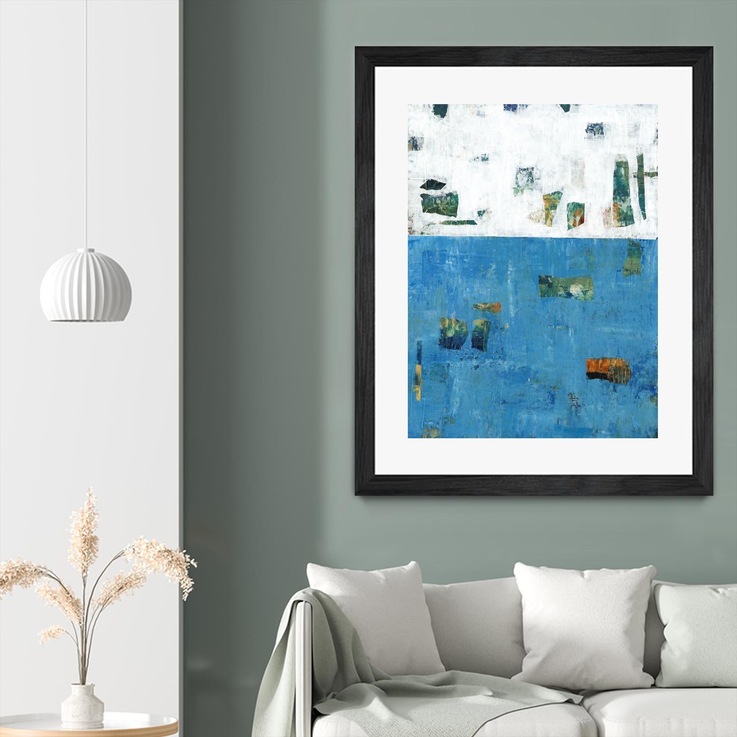 Patches I by Tim OToole on GIANT ART - blue abstract