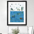 Patches I by Tim OToole on GIANT ART - blue abstract