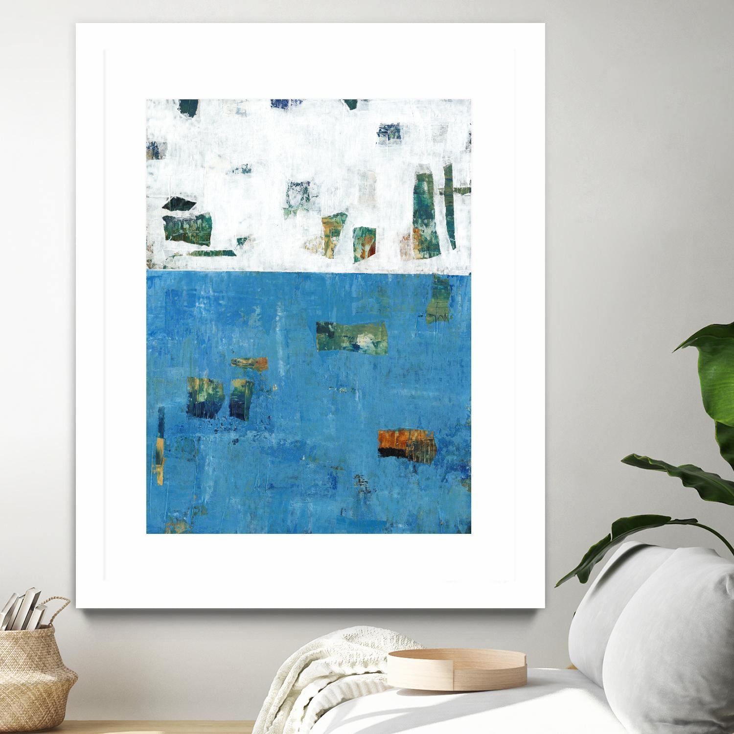 Patches I by Tim OToole on GIANT ART - blue abstract