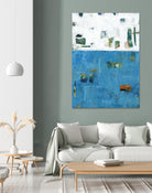 Patches I by Tim OToole on GIANT ART - blue abstract