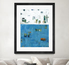 Patches I by Tim OToole on GIANT ART - blue abstract