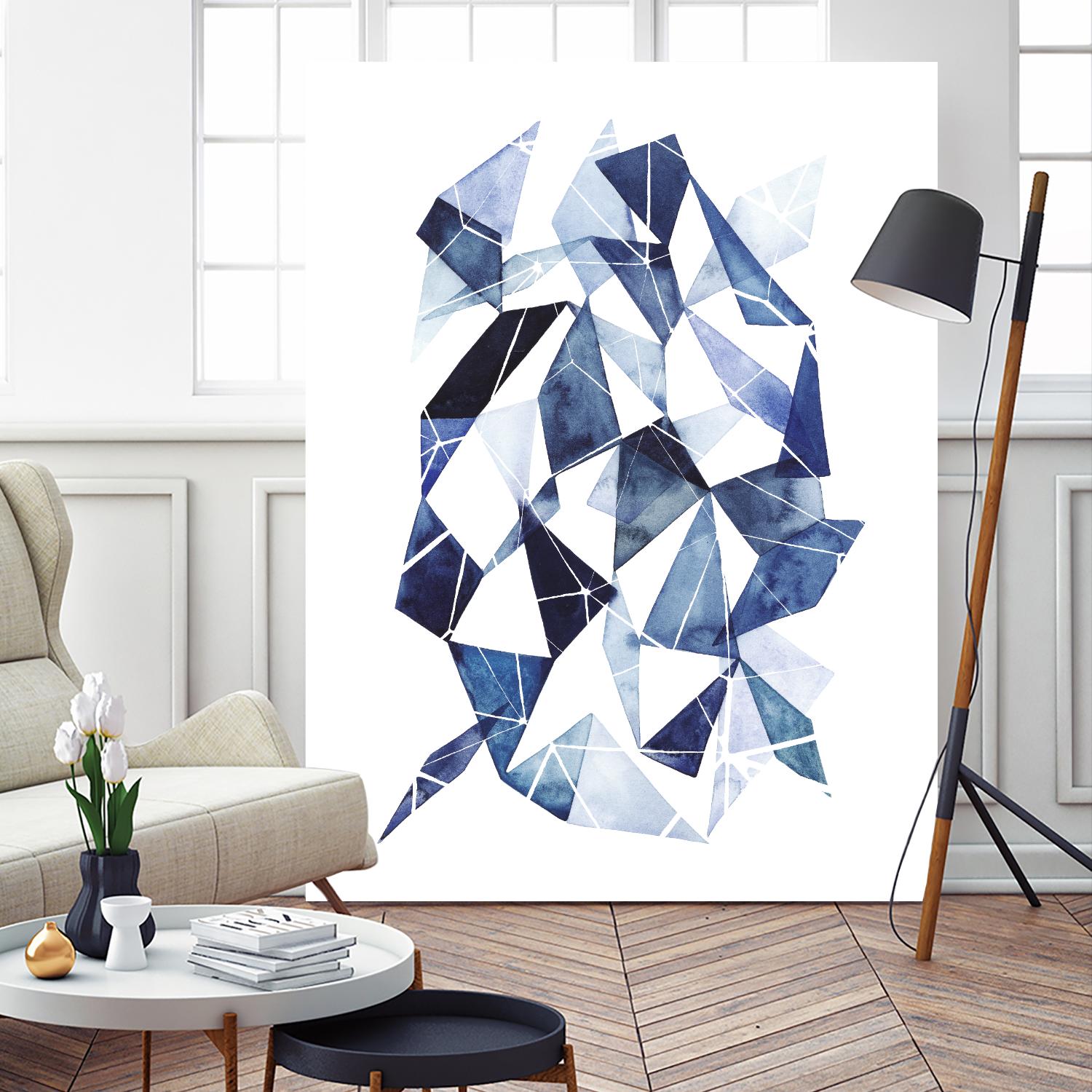 Chrysalis II by Grace Popp on GIANT ART - blue abstract