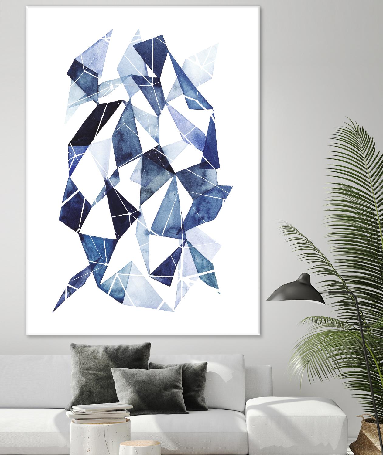 Chrysalis II by Grace Popp on GIANT ART - blue abstract