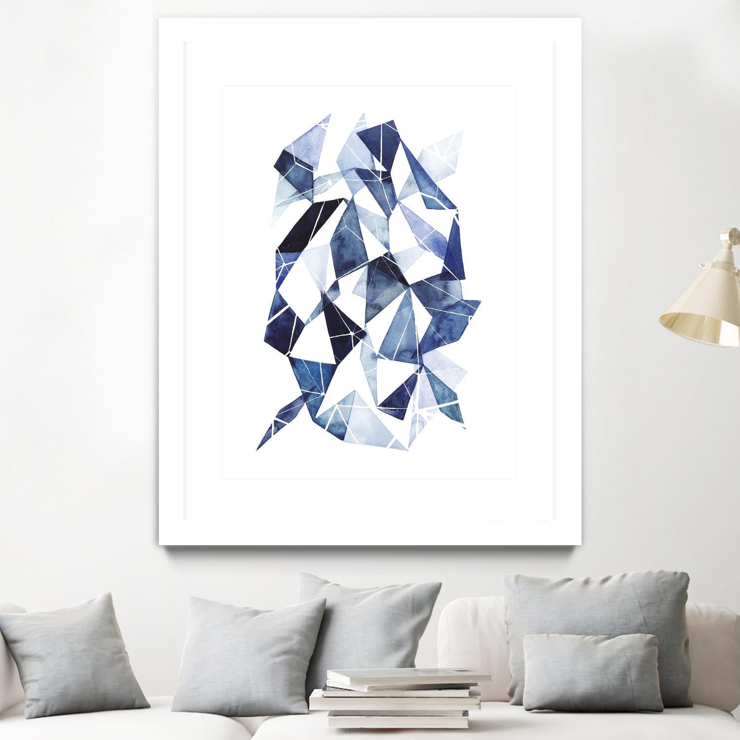 Chrysalis II by Grace Popp on GIANT ART - blue abstract
