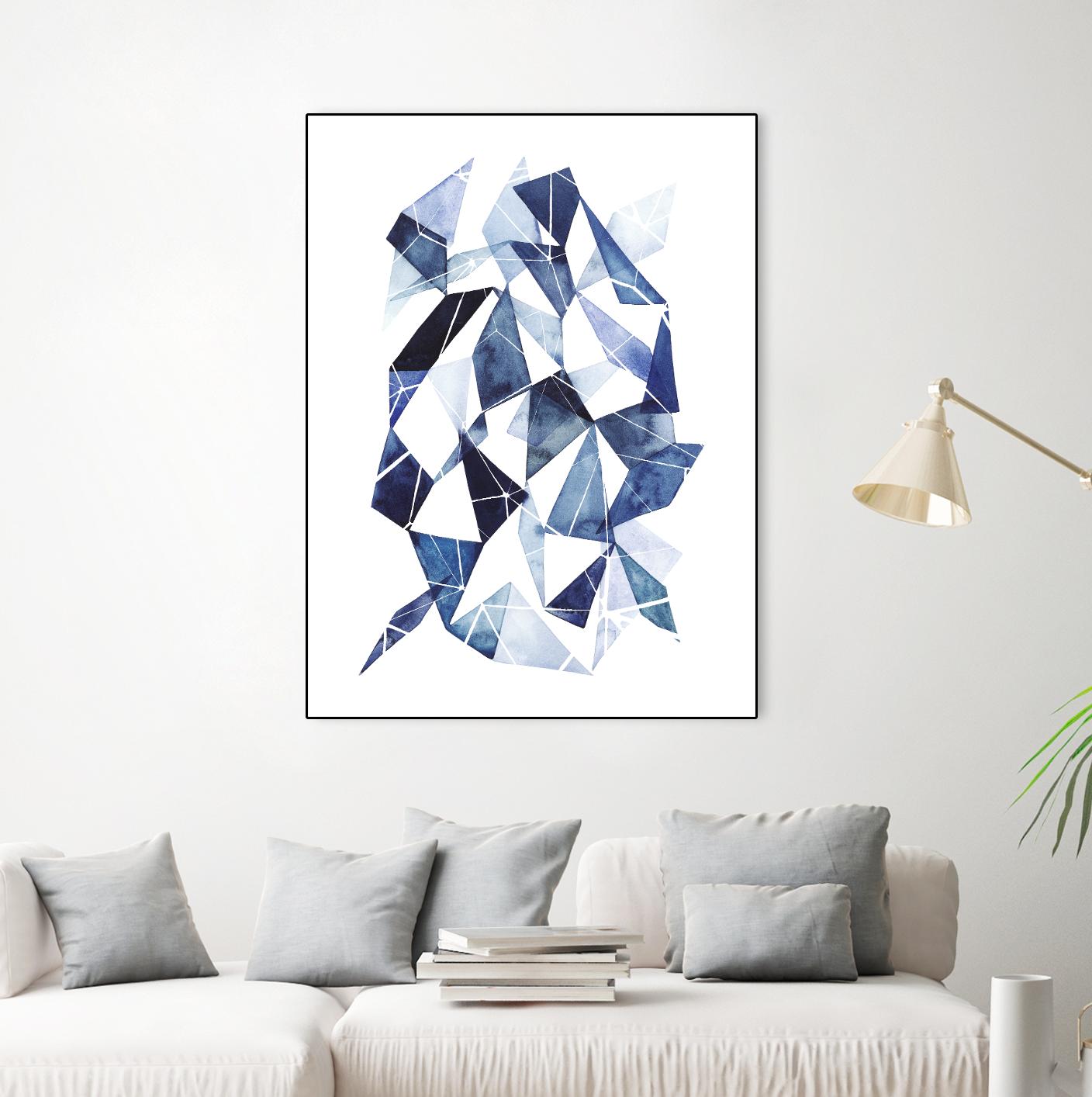 Chrysalis II by Grace Popp on GIANT ART - blue abstract