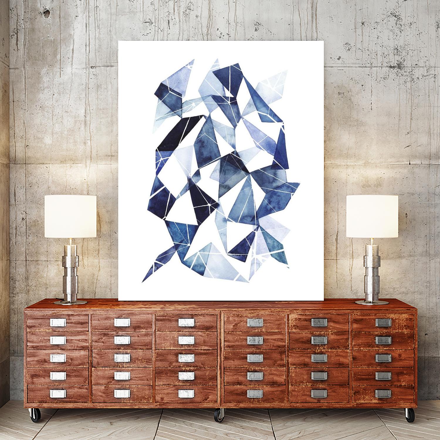 Chrysalis II by Grace Popp on GIANT ART - blue abstract