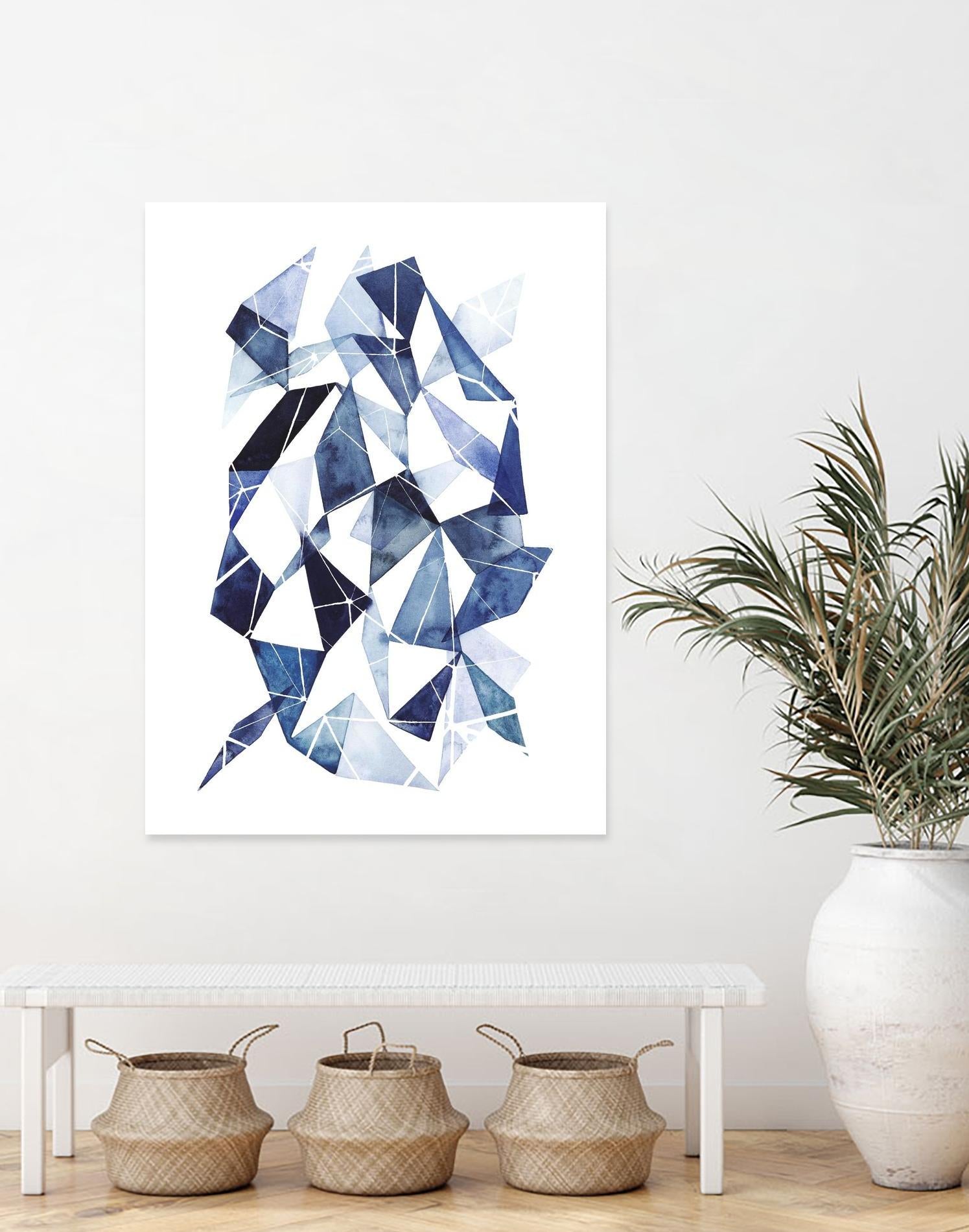 Chrysalis II by Grace Popp on GIANT ART - blue abstract