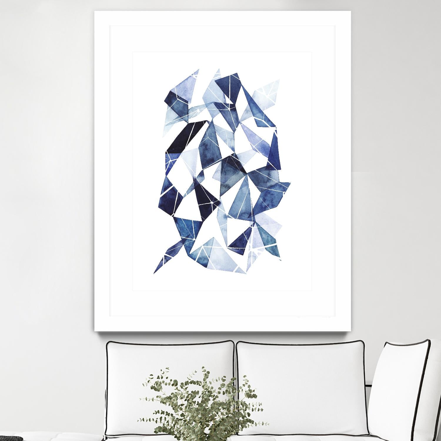 Chrysalis II by Grace Popp on GIANT ART - blue abstract