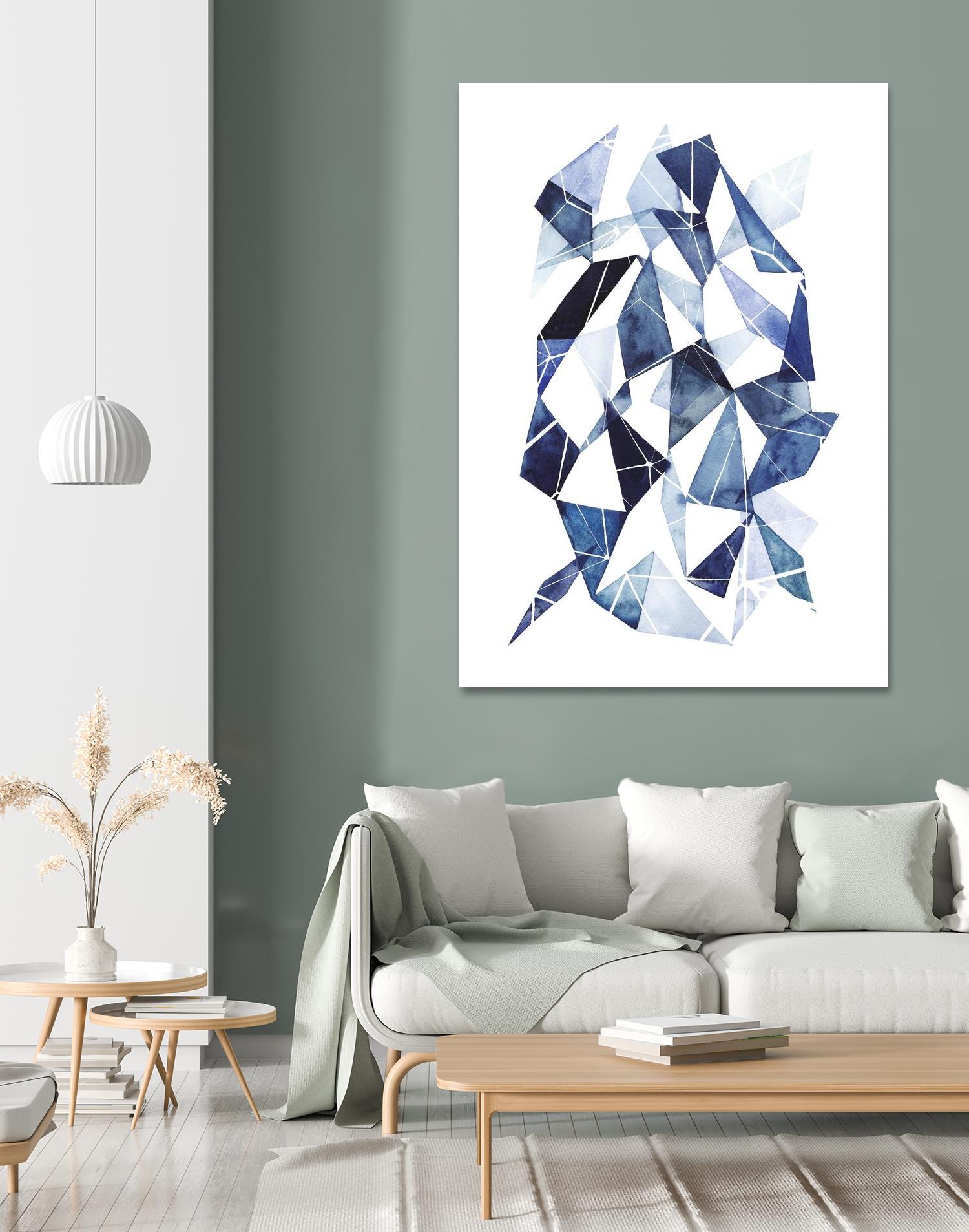 Chrysalis II by Grace Popp on GIANT ART - blue abstract