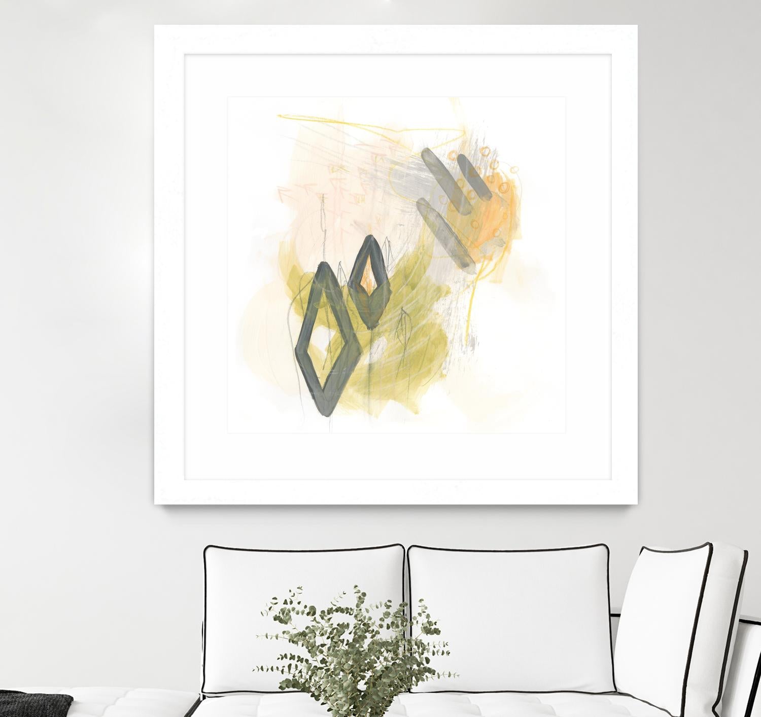 Side Swipe I by June Erica Vess on GIANT ART - yellow abstract