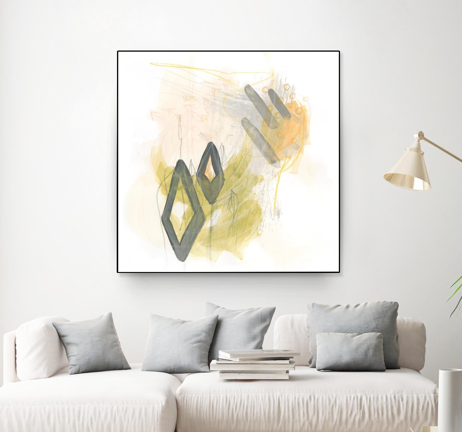 Side Swipe I by June Erica Vess on GIANT ART - yellow abstract