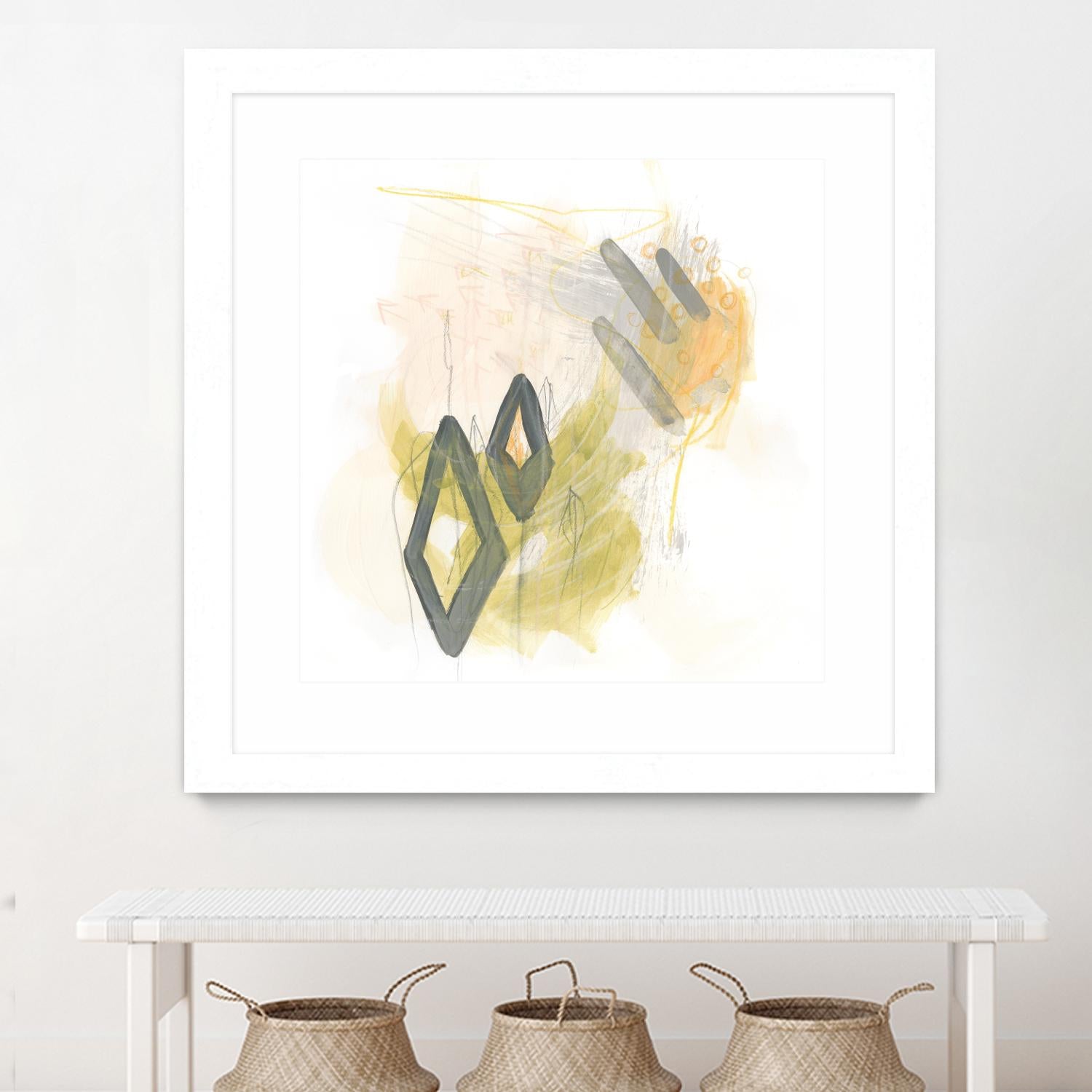 Side Swipe I by June Erica Vess on GIANT ART - yellow abstract