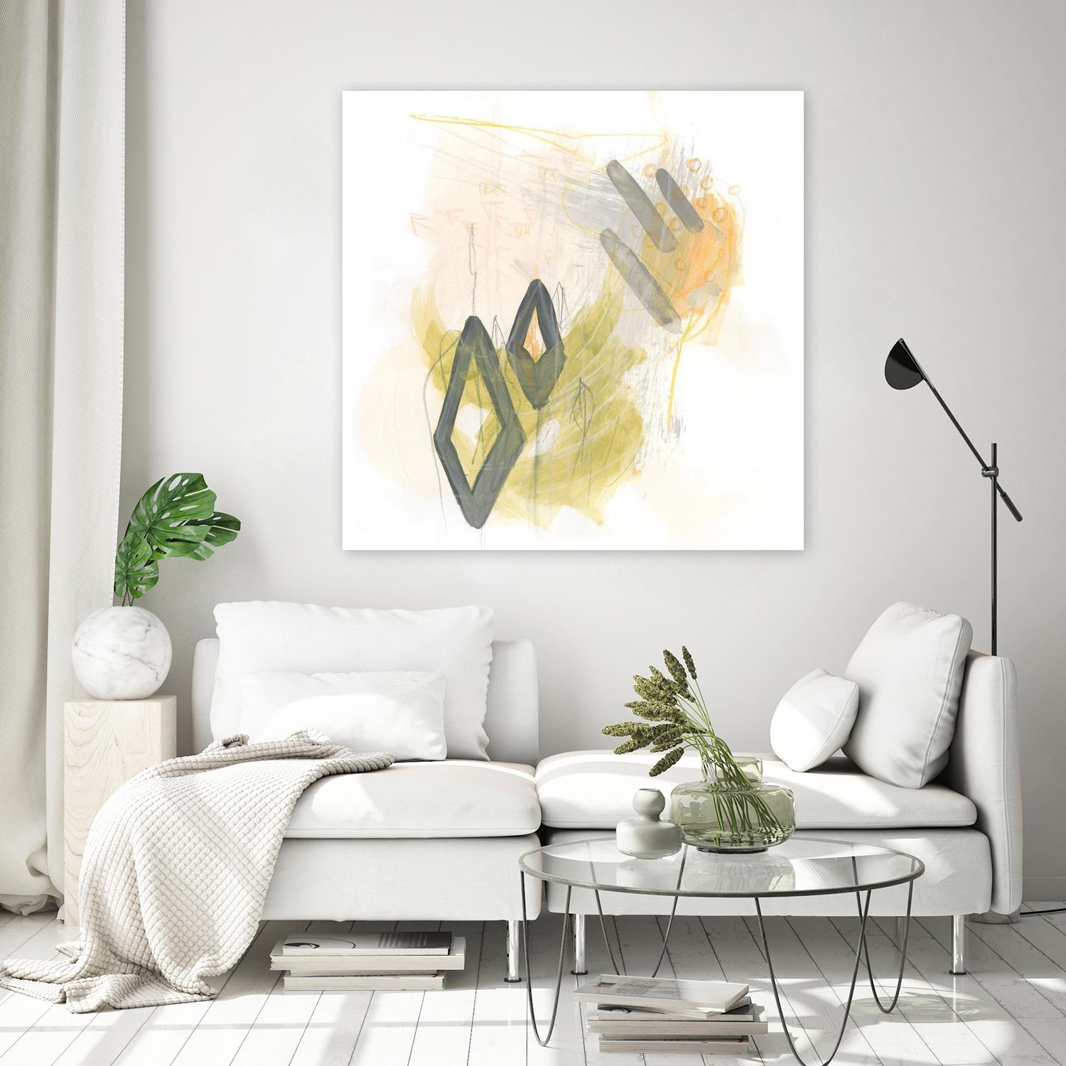 Side Swipe I by June Erica Vess on GIANT ART - yellow abstract