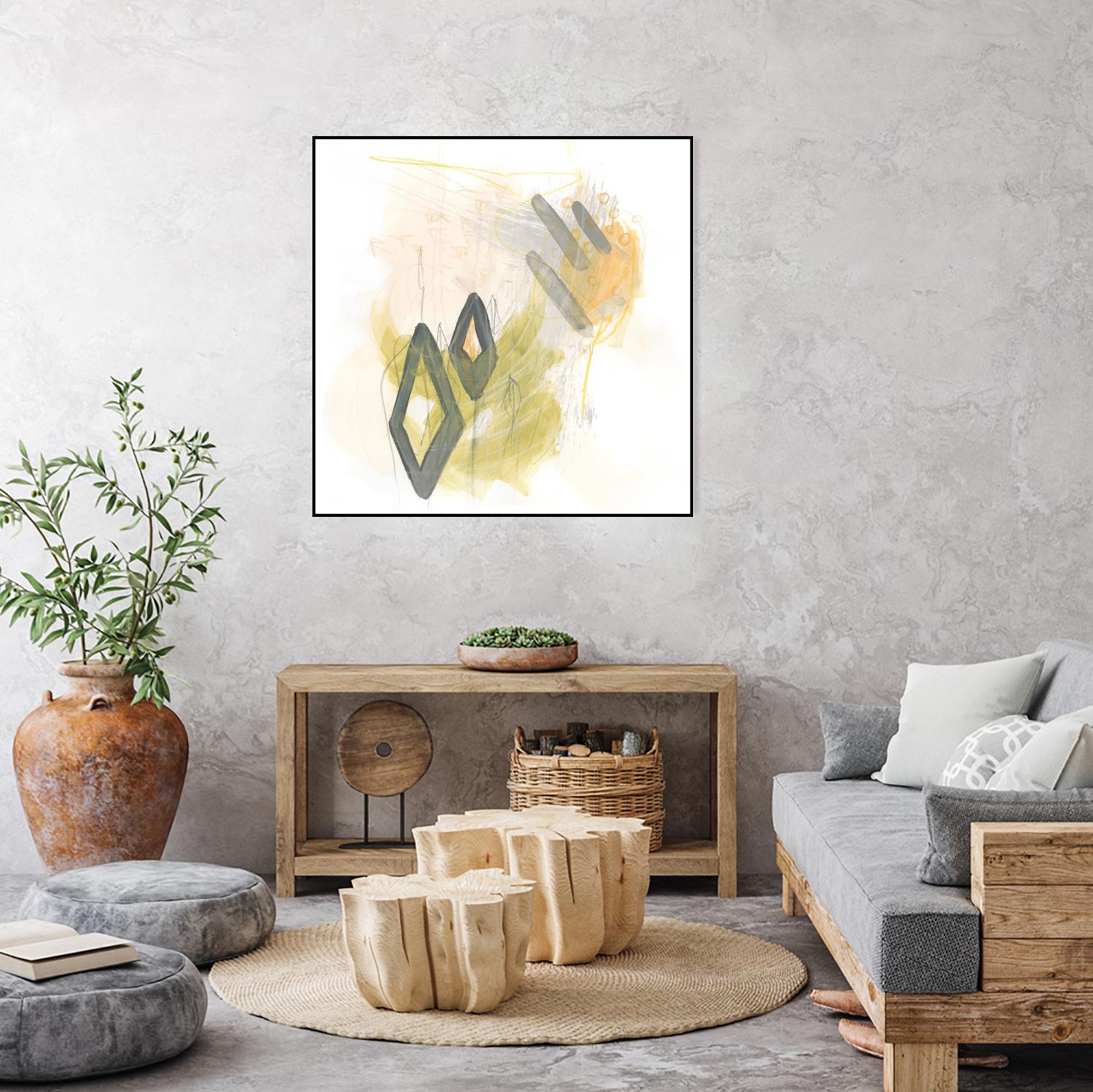 Side Swipe I by June Erica Vess on GIANT ART - yellow abstract