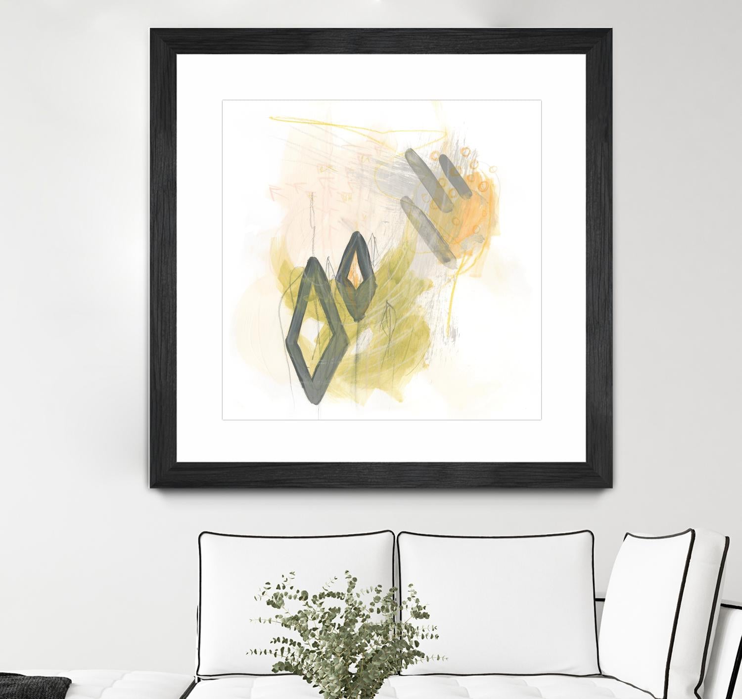 Side Swipe I by June Erica Vess on GIANT ART - yellow abstract