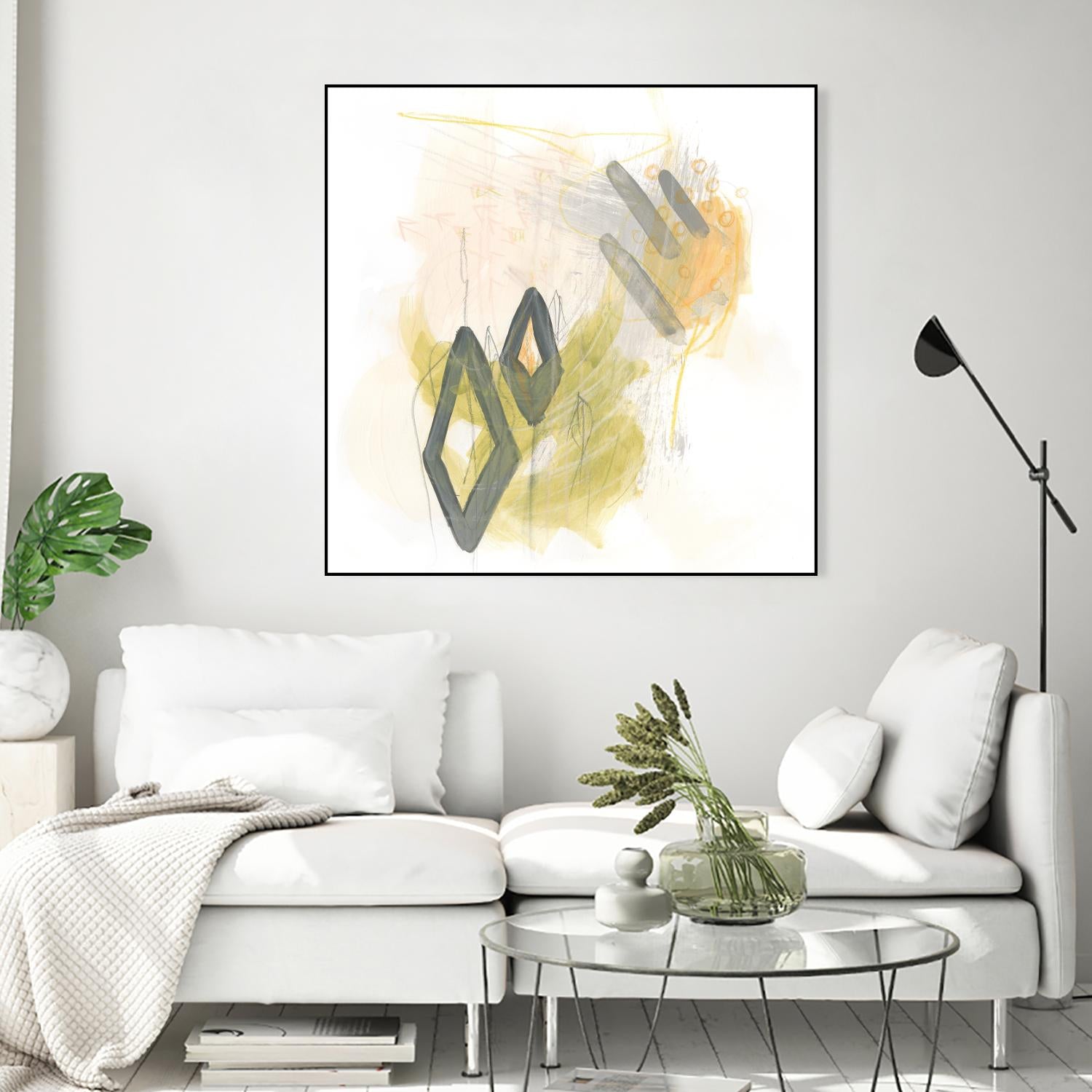 Side Swipe I by June Erica Vess on GIANT ART - yellow abstract