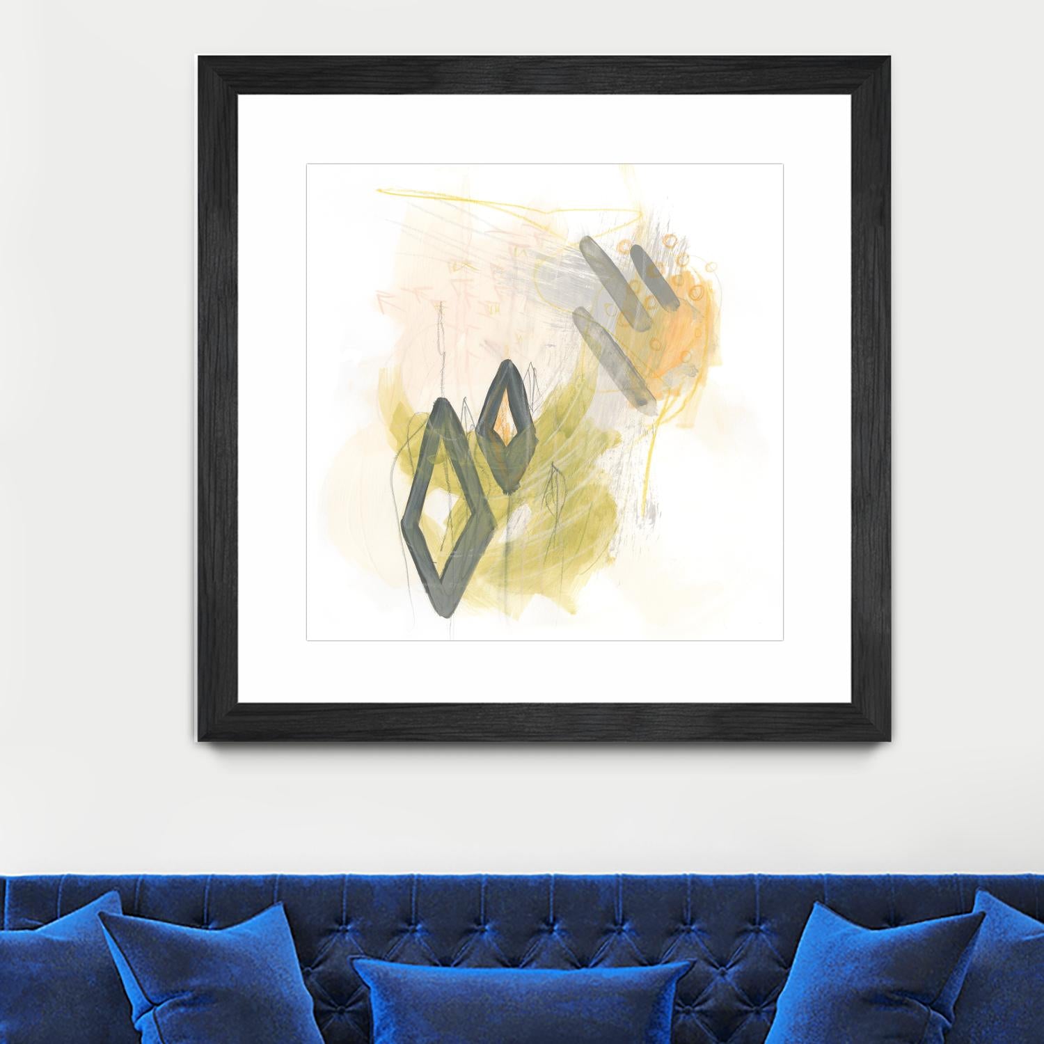 Side Swipe I by June Erica Vess on GIANT ART - yellow abstract
