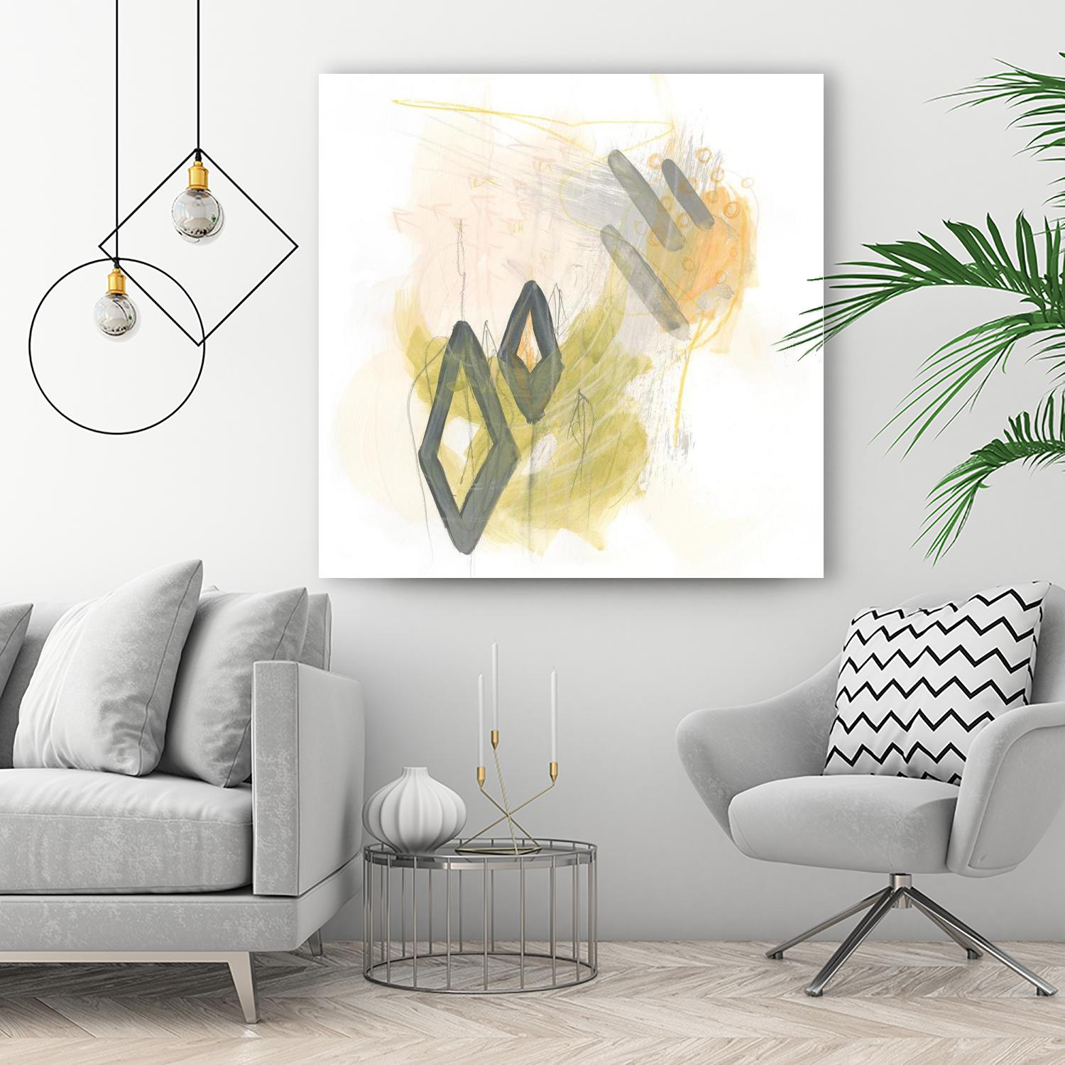 Side Swipe I by June Erica Vess on GIANT ART - yellow abstract
