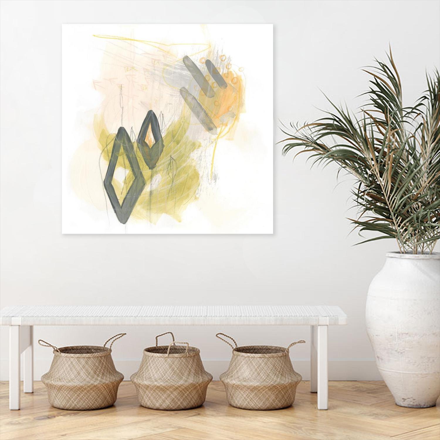 Side Swipe I by June Erica Vess on GIANT ART - yellow abstract