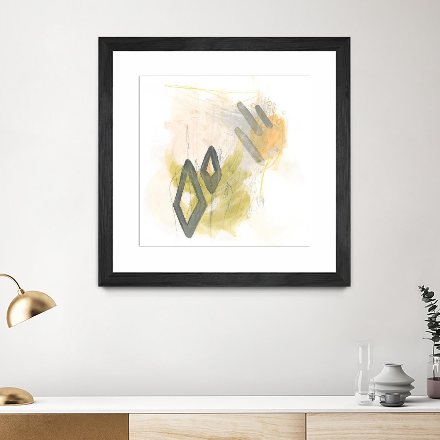 Side Swipe I by June Erica Vess on GIANT ART - yellow abstract