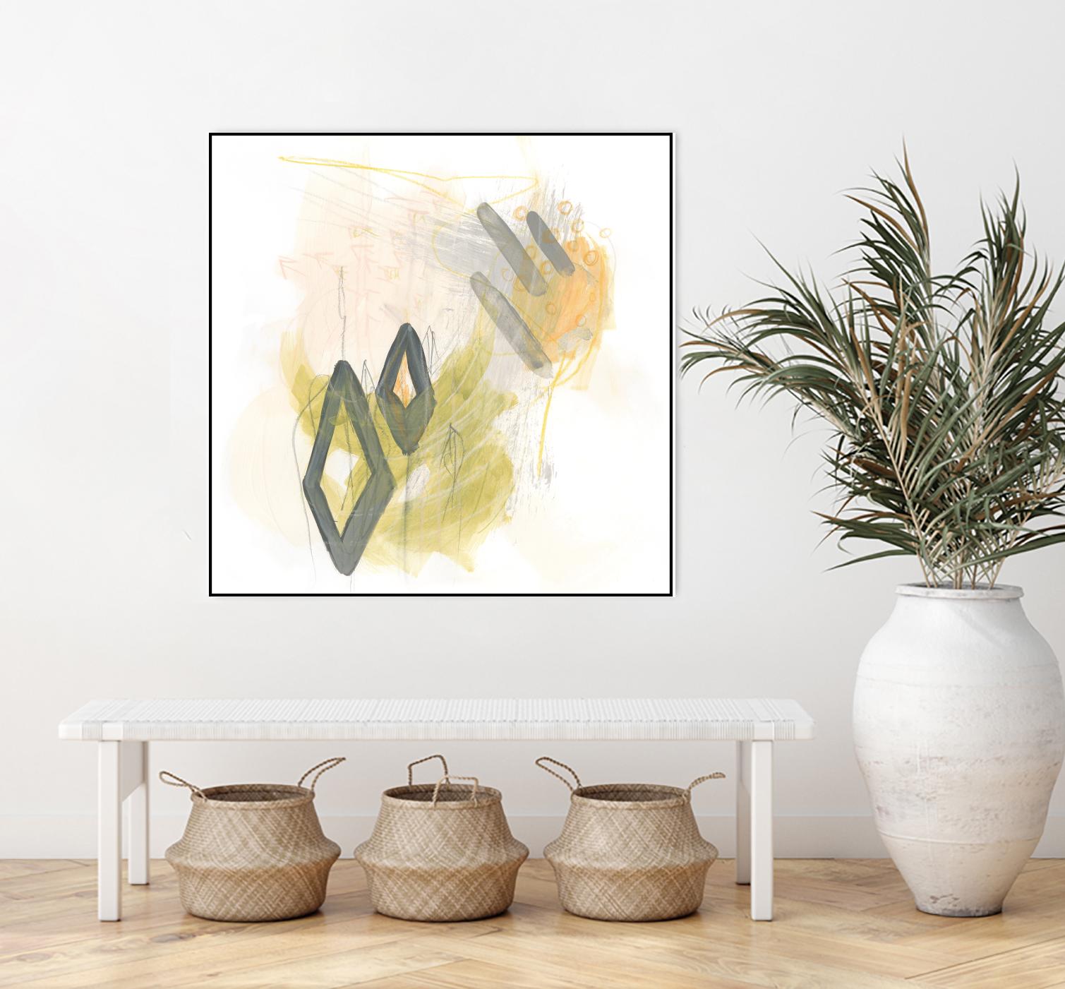 Side Swipe I by June Erica Vess on GIANT ART - yellow abstract
