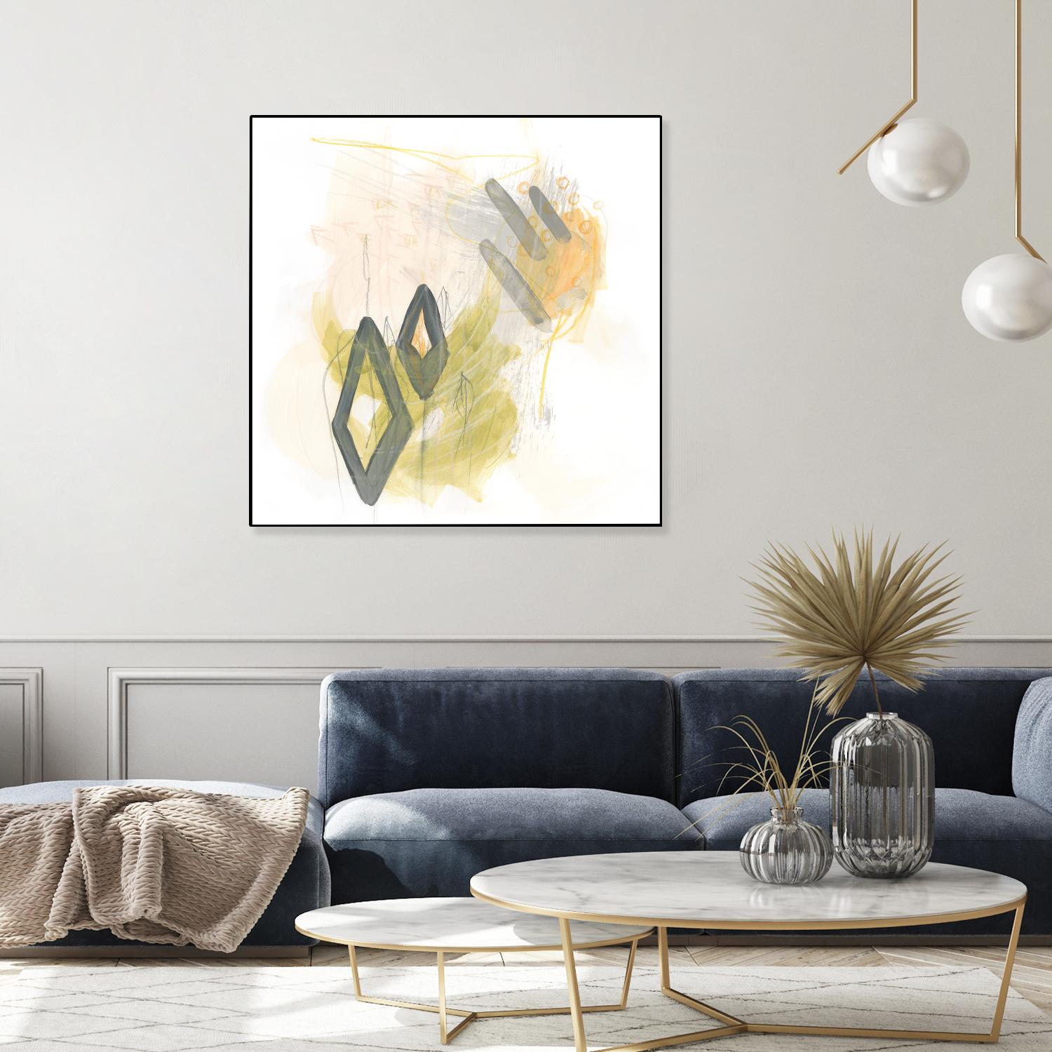 Side Swipe I by June Erica Vess on GIANT ART - yellow abstract