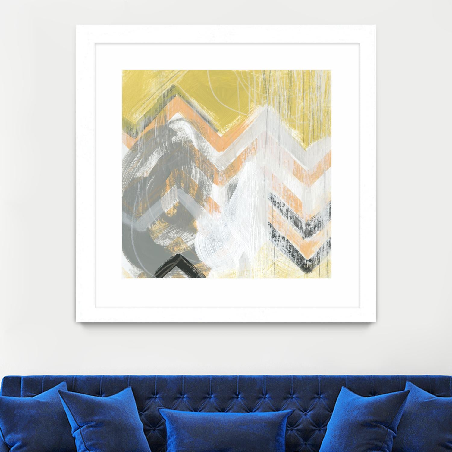 Side Swipe II by June Erica Vess on GIANT ART - yellow abstract