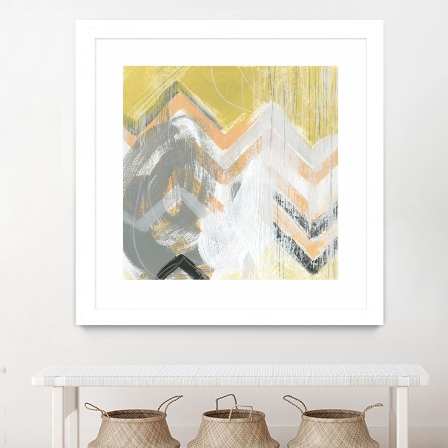 Side Swipe II by June Erica Vess on GIANT ART - yellow abstract