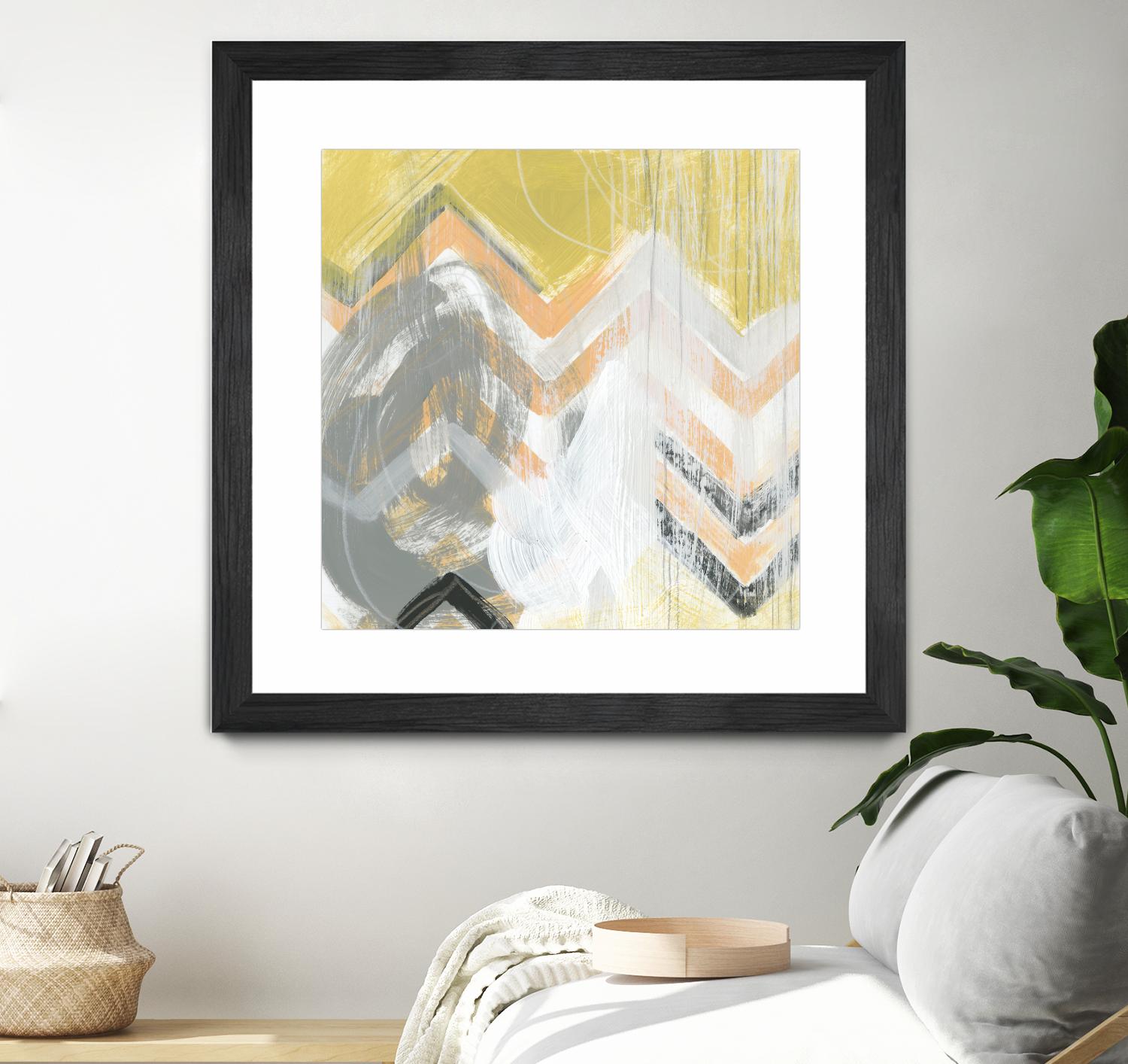 Side Swipe II by June Erica Vess on GIANT ART - yellow abstract