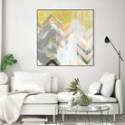 Side Swipe II by June Erica Vess on GIANT ART - yellow abstract