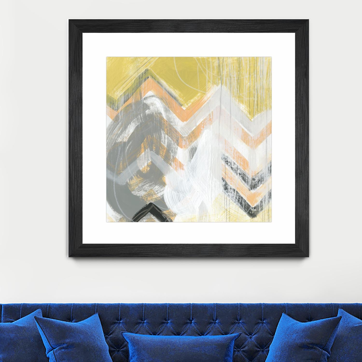 Side Swipe II by June Erica Vess on GIANT ART - yellow abstract