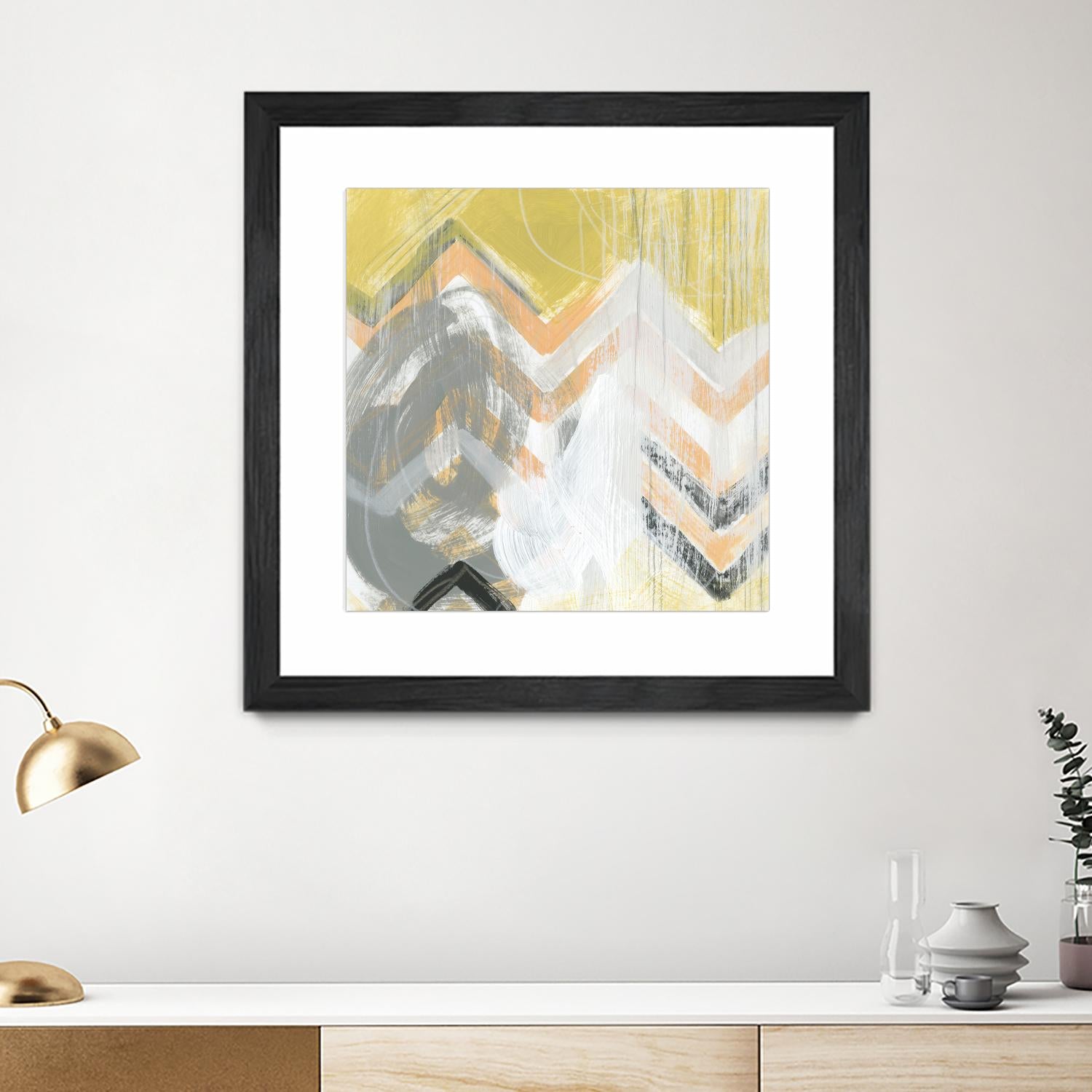 Side Swipe II by June Erica Vess on GIANT ART - yellow abstract