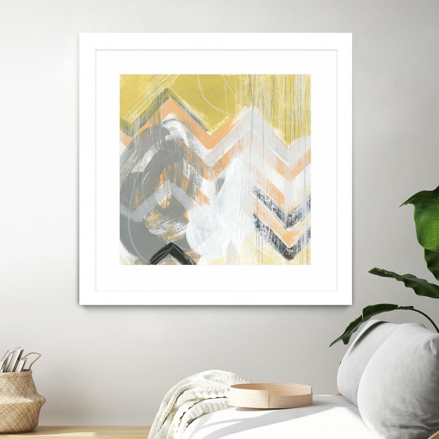 Side Swipe II by June Erica Vess on GIANT ART - yellow abstract