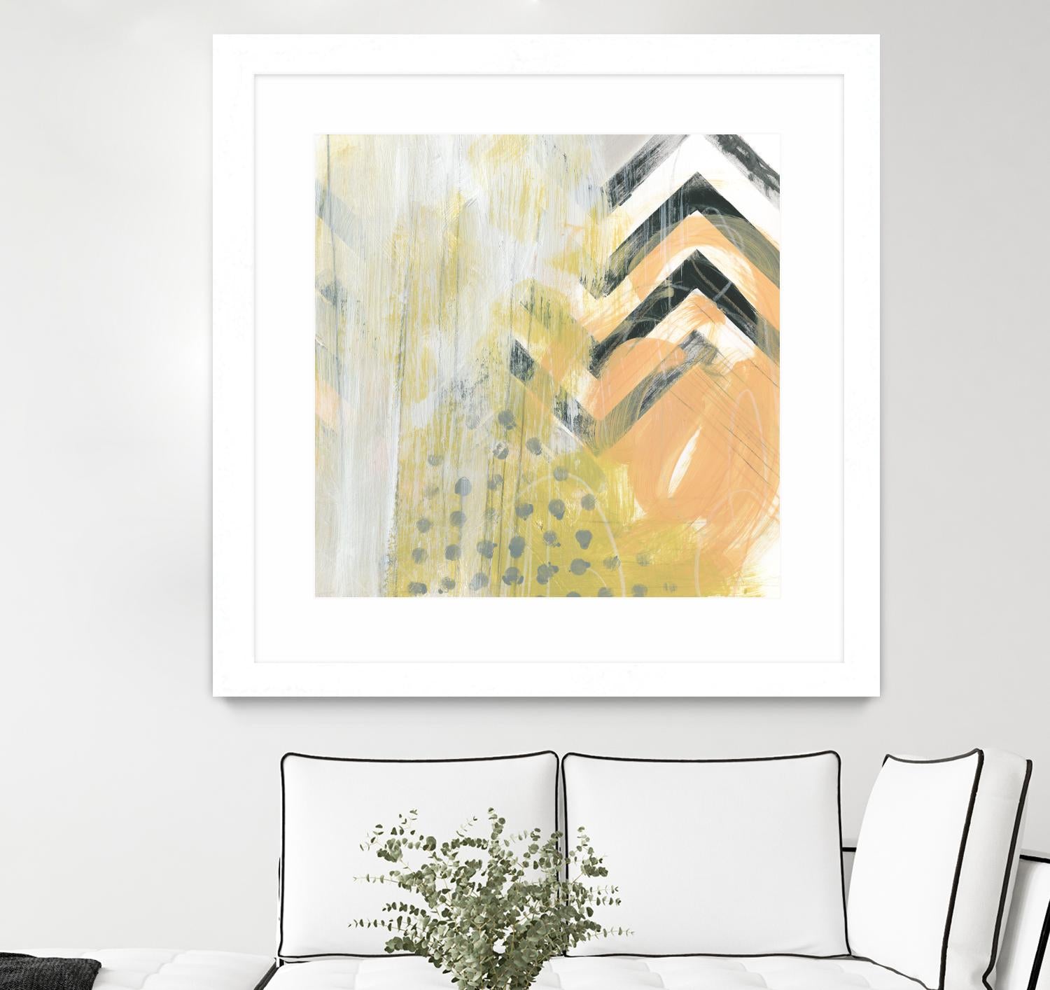 Side Swipe IV by June Erica Vess on GIANT ART - yellow abstract