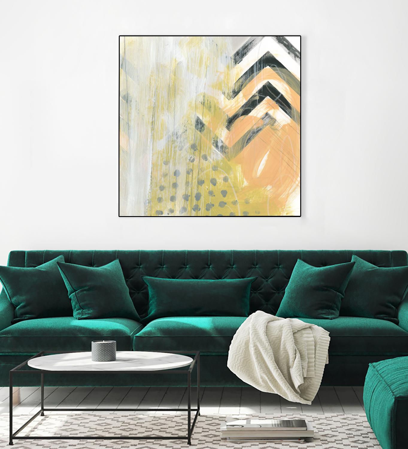 Side Swipe IV by June Erica Vess on GIANT ART - yellow abstract