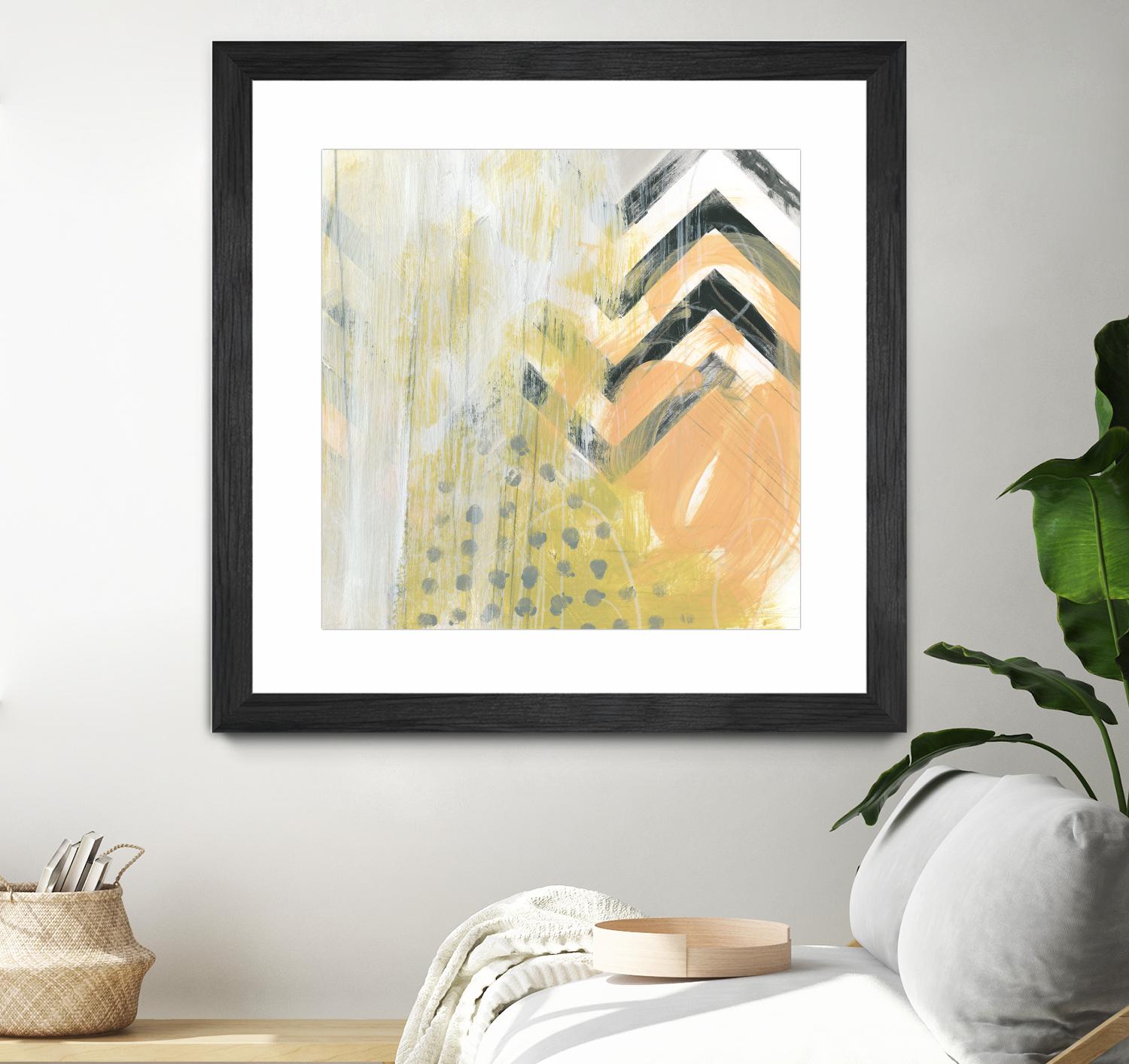 Side Swipe IV by June Erica Vess on GIANT ART - yellow abstract