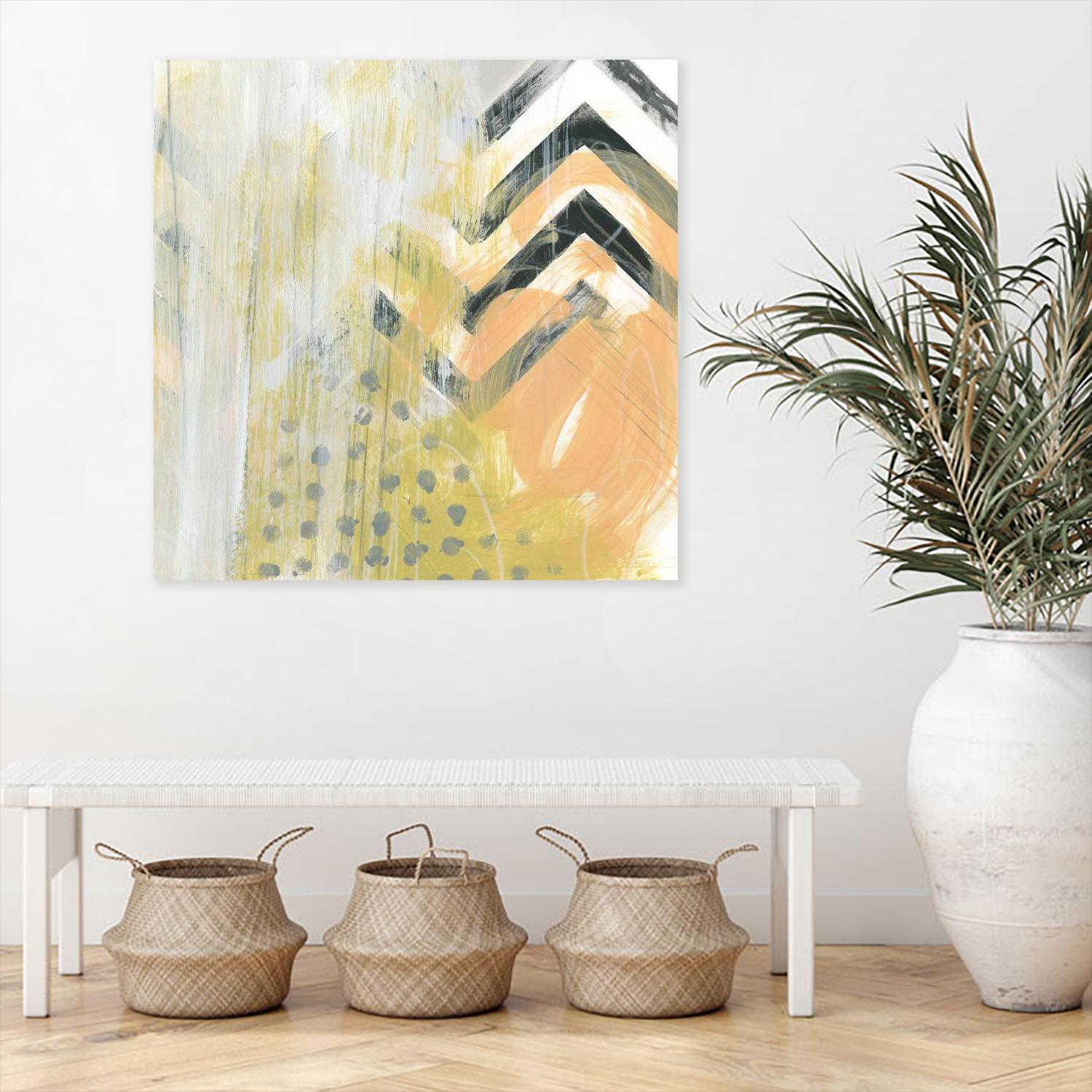 Side Swipe IV by June Erica Vess on GIANT ART - yellow abstract