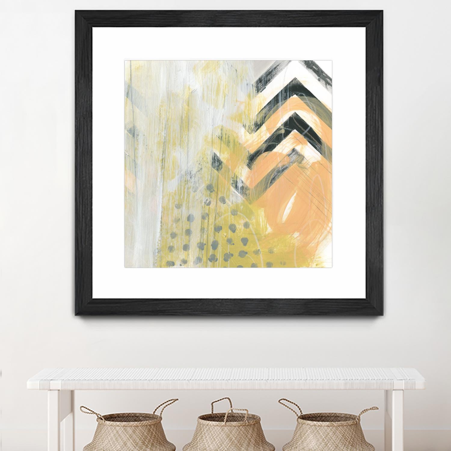 Side Swipe IV by June Erica Vess on GIANT ART - yellow abstract