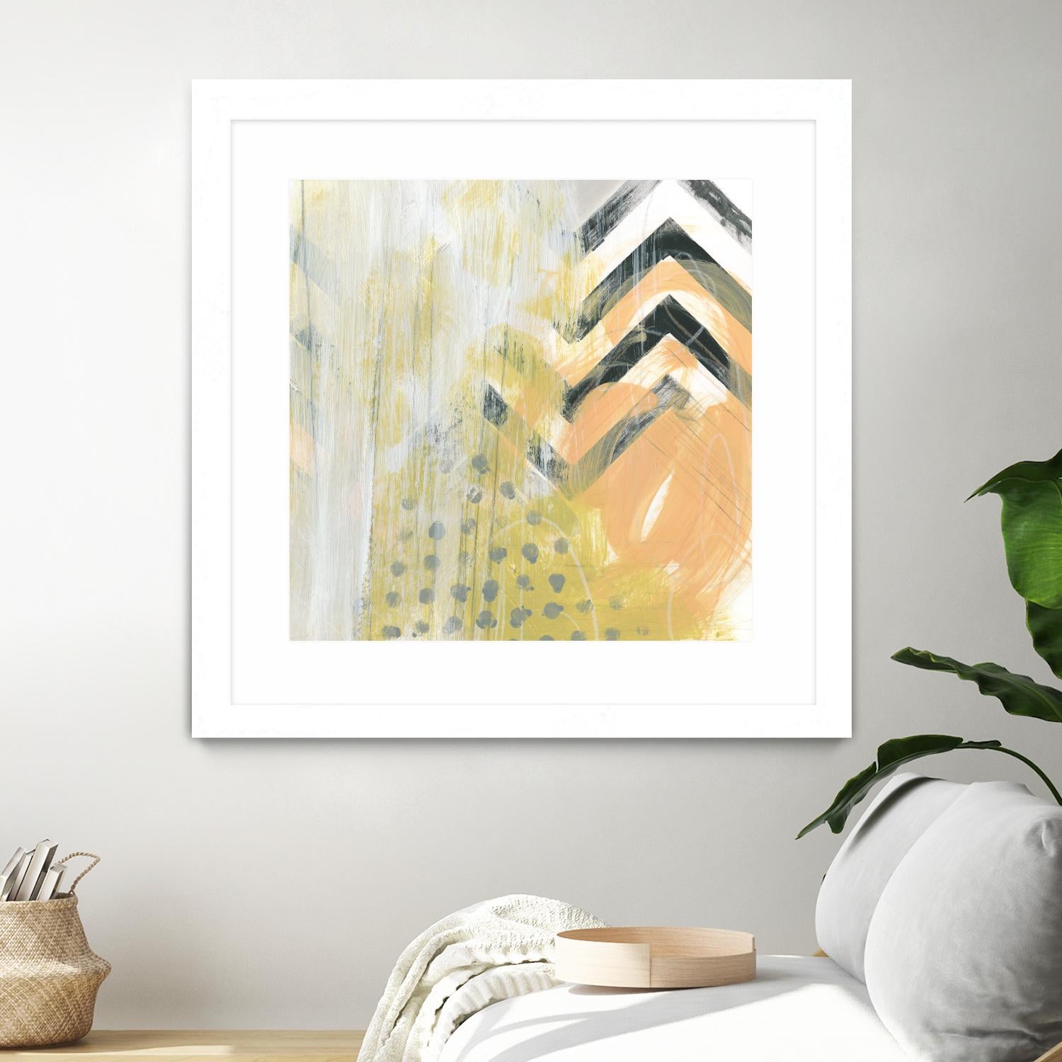 Side Swipe IV by June Erica Vess on GIANT ART - yellow abstract