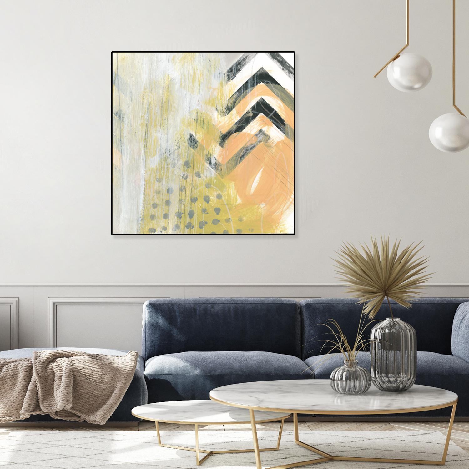 Side Swipe IV by June Erica Vess on GIANT ART - yellow abstract