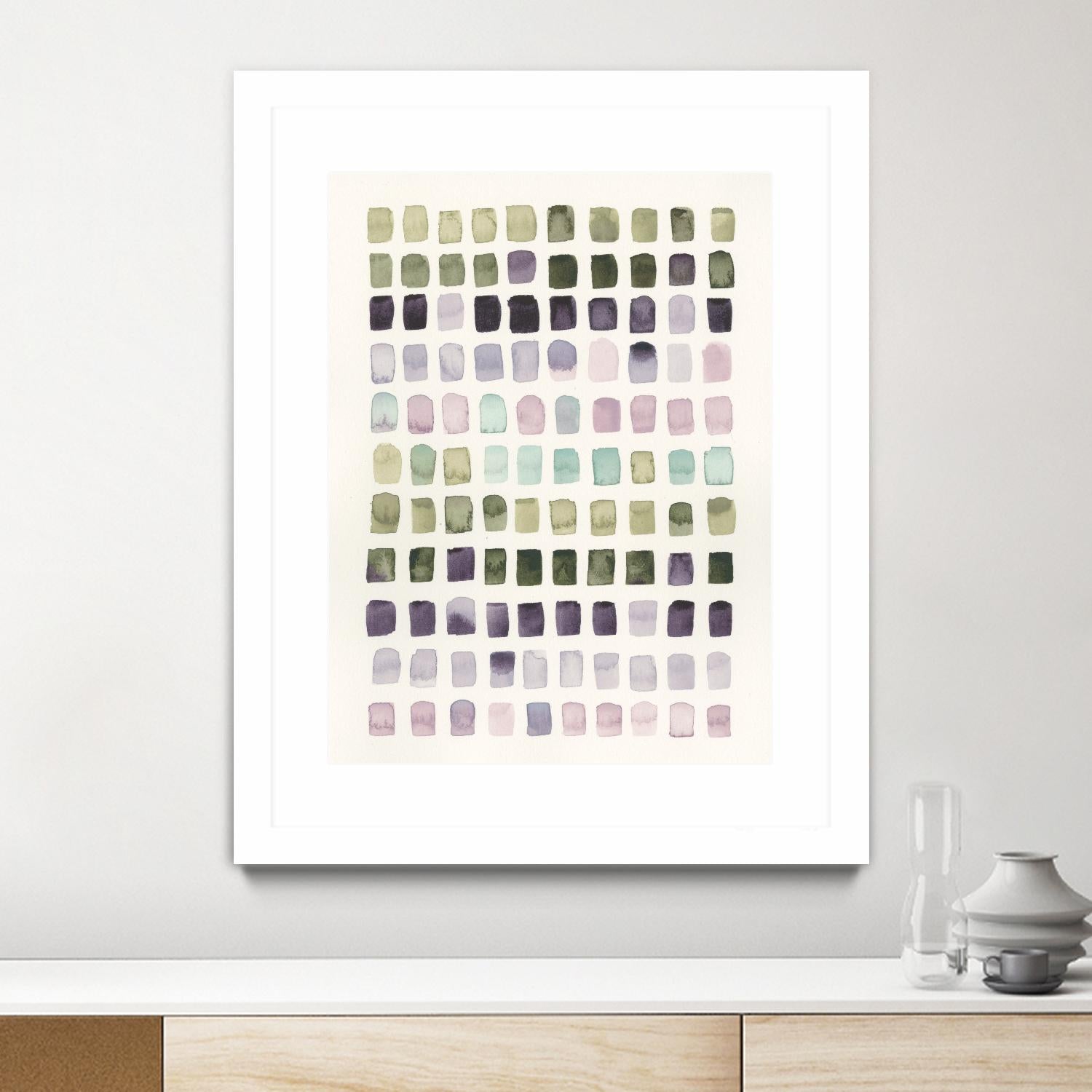 Serene Color Swatches I by Grace Popp on GIANT ART - pink abstract