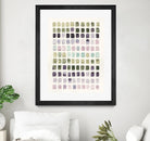 Serene Color Swatches I by Grace Popp on GIANT ART - pink abstract