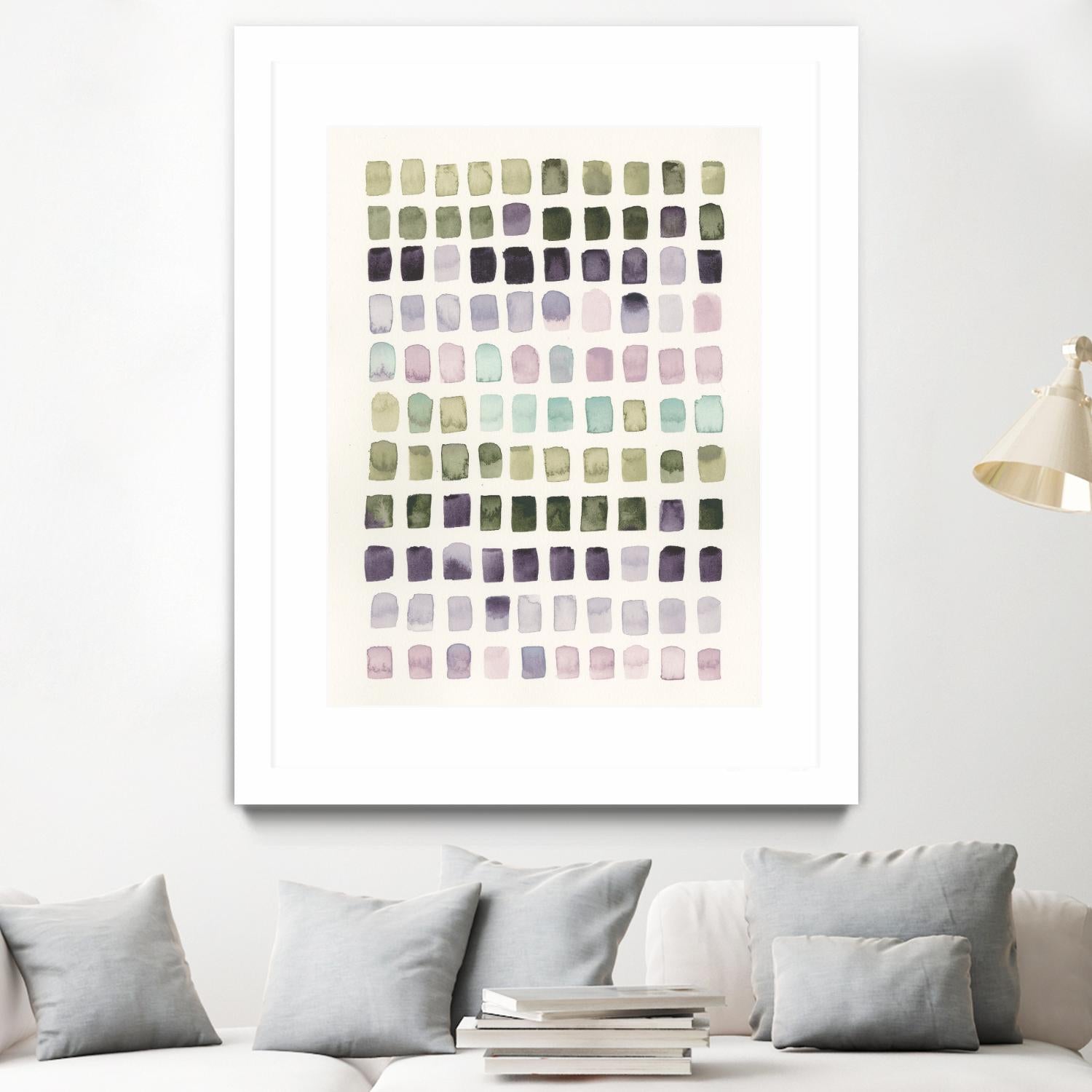 Serene Color Swatches I by Grace Popp on GIANT ART - pink abstract