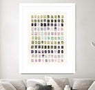 Serene Color Swatches I by Grace Popp on GIANT ART - pink abstract