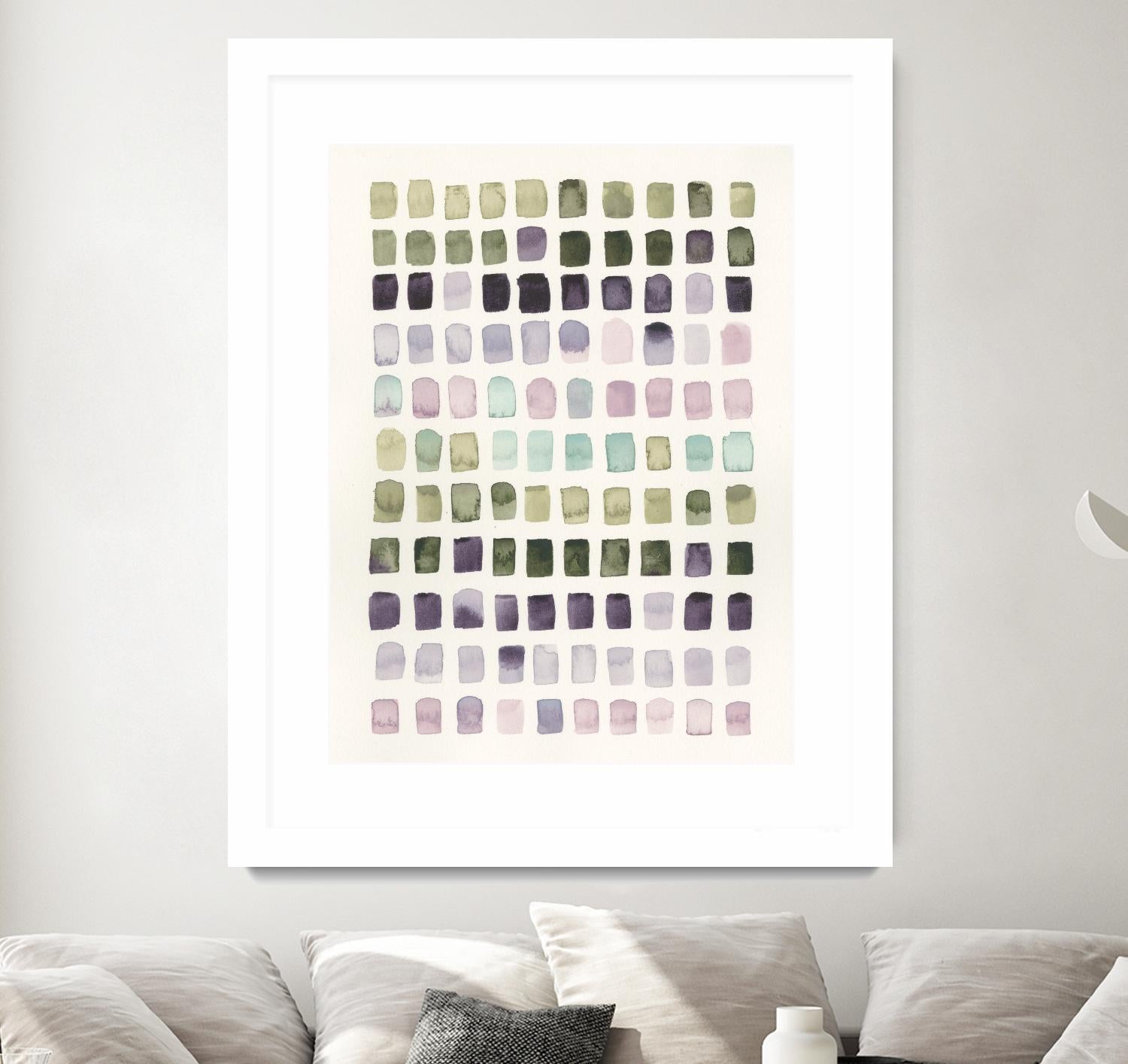 Serene Color Swatches I by Grace Popp on GIANT ART - pink abstract