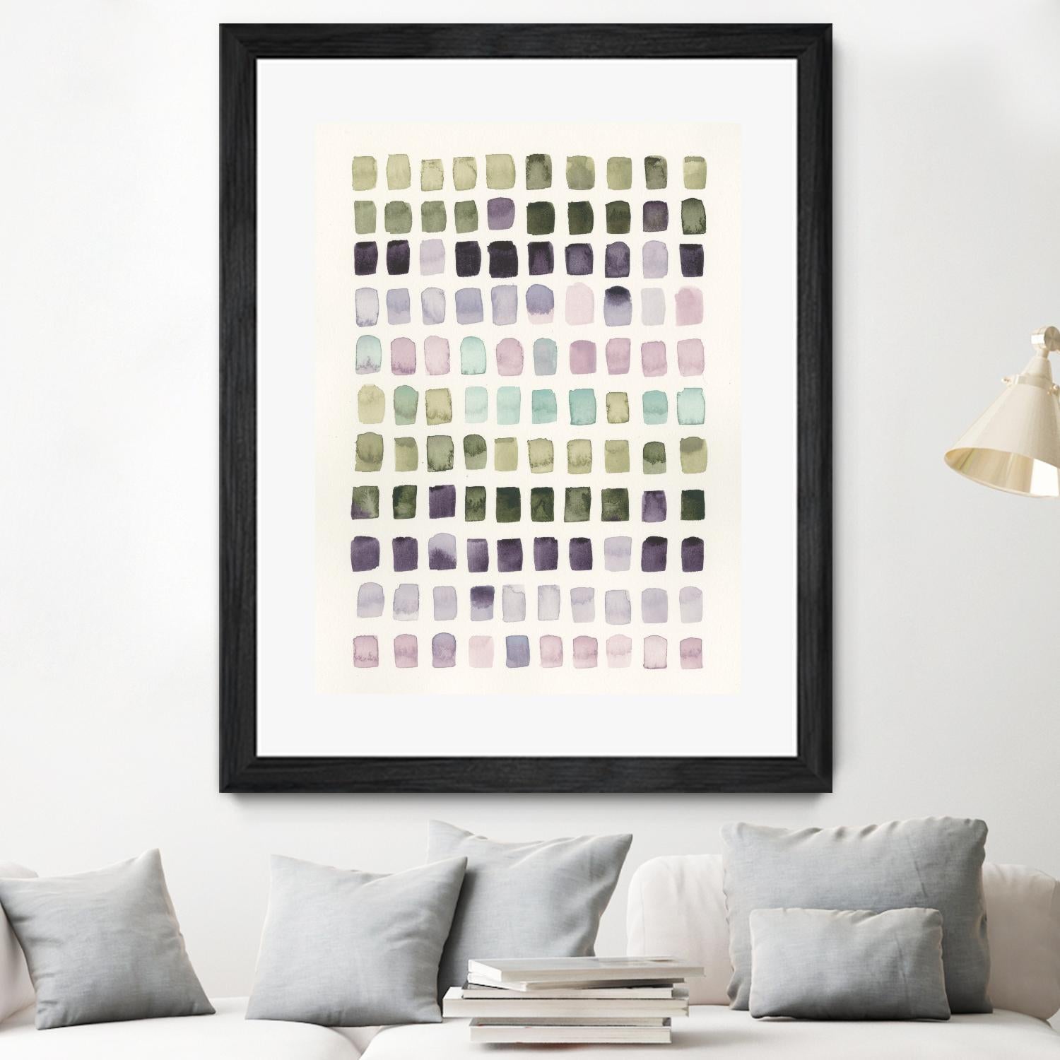 Serene Color Swatches I by Grace Popp on GIANT ART - pink abstract