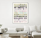 Serene Color Swatches I by Grace Popp on GIANT ART - pink abstract