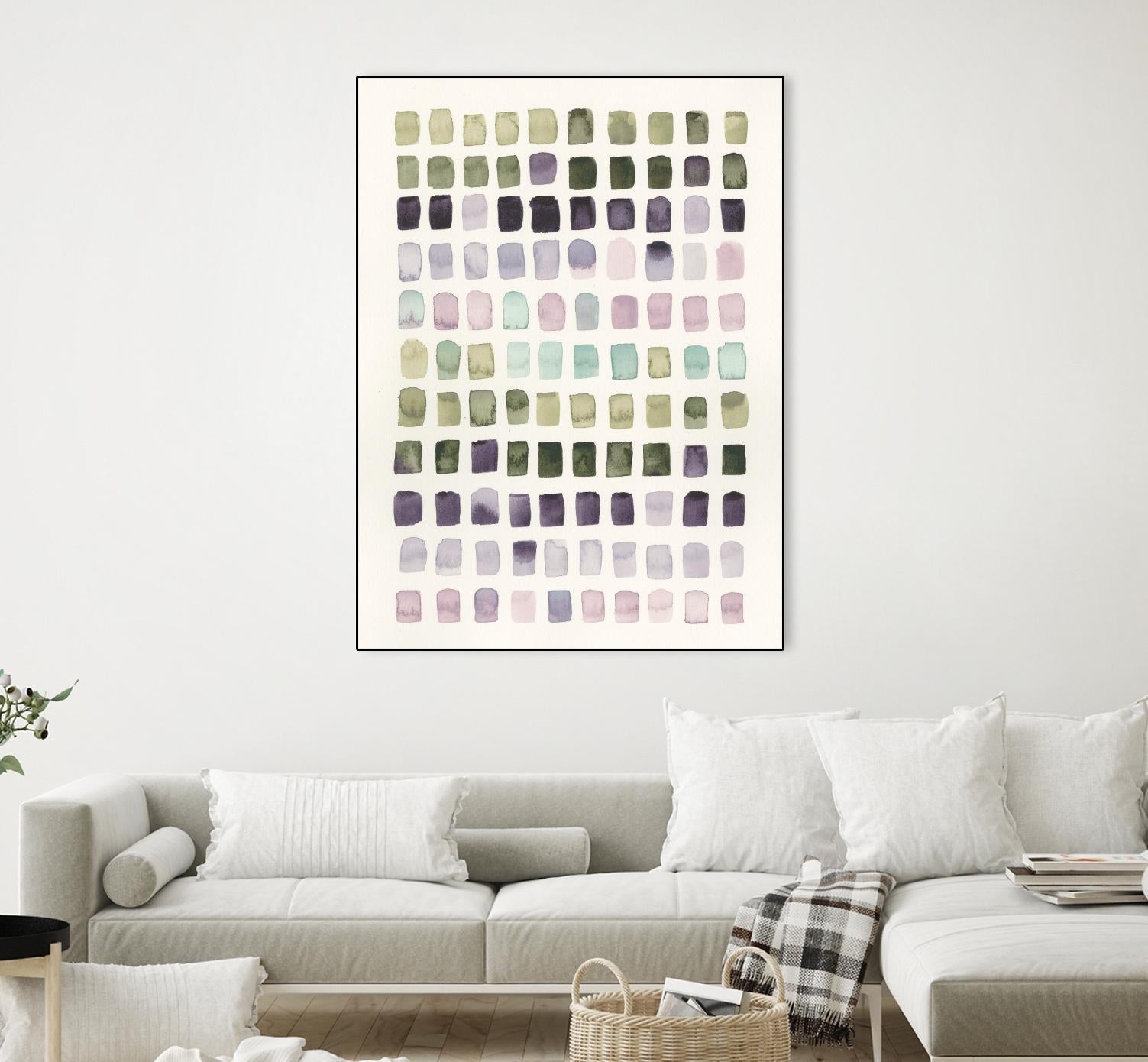 Serene Color Swatches I by Grace Popp on GIANT ART - pink abstract