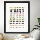 Serene Color Swatches I by Grace Popp on GIANT ART - pink abstract